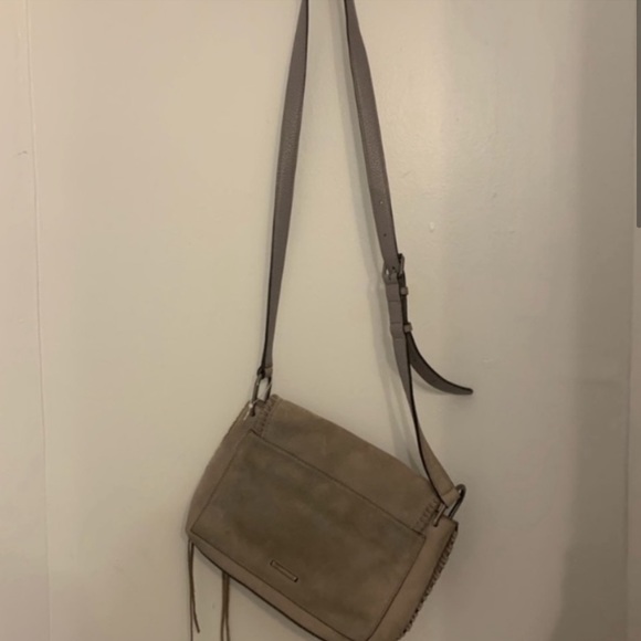 Rebecca Minkoff grey suede leather crossbody - Picture 2 of 6